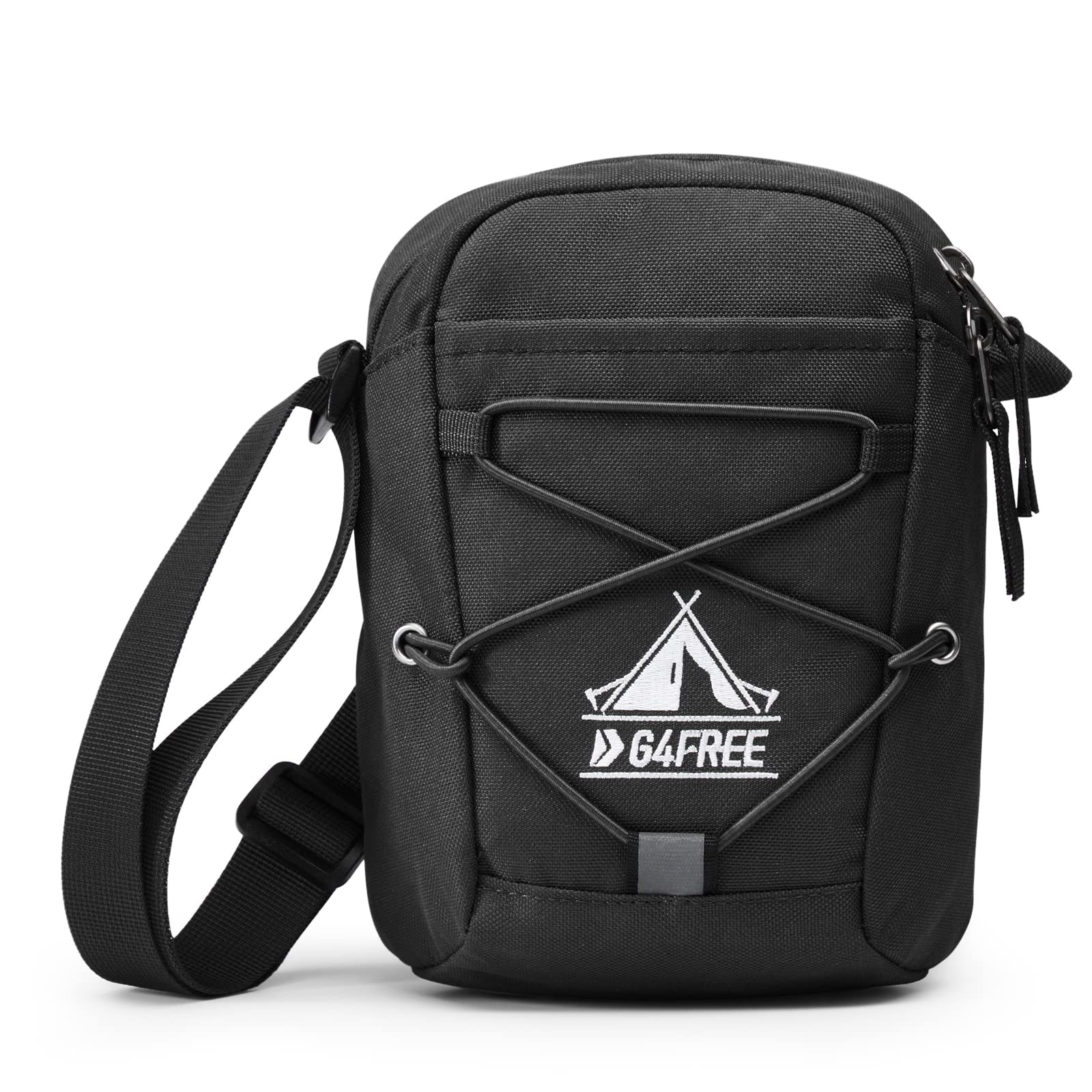 G4Free Small Crossbody Messenger Bag Side Shoulder Mini Phone Bag RFID Blocking for Men Women Black