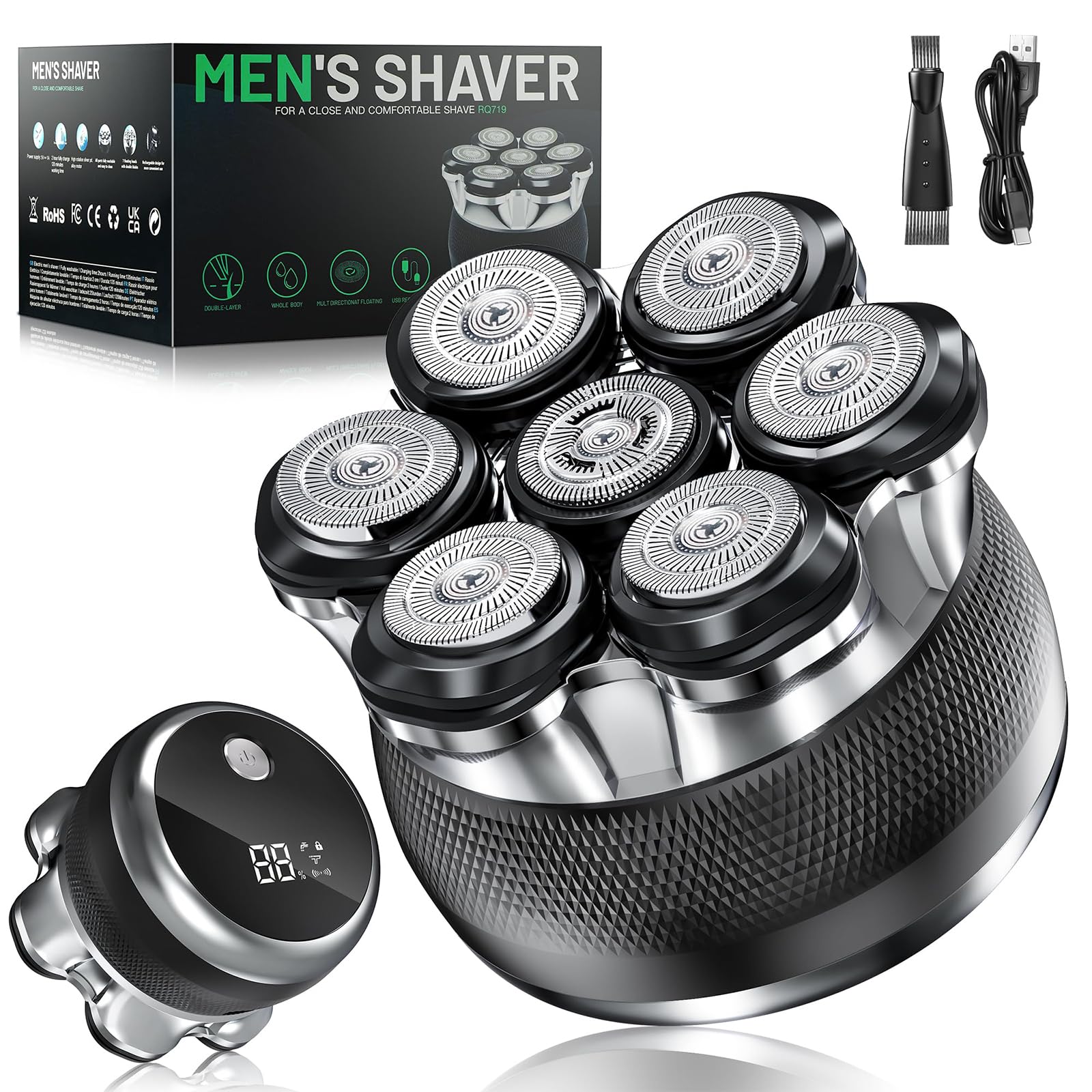 ✨大特価✨スキンヘッド用シェーバー 7Dスキンヘッド マグネット着脱式 坊主用 Amazon | スキンヘッド用シェーバー 7Dスキンヘッド マグネット着脱式