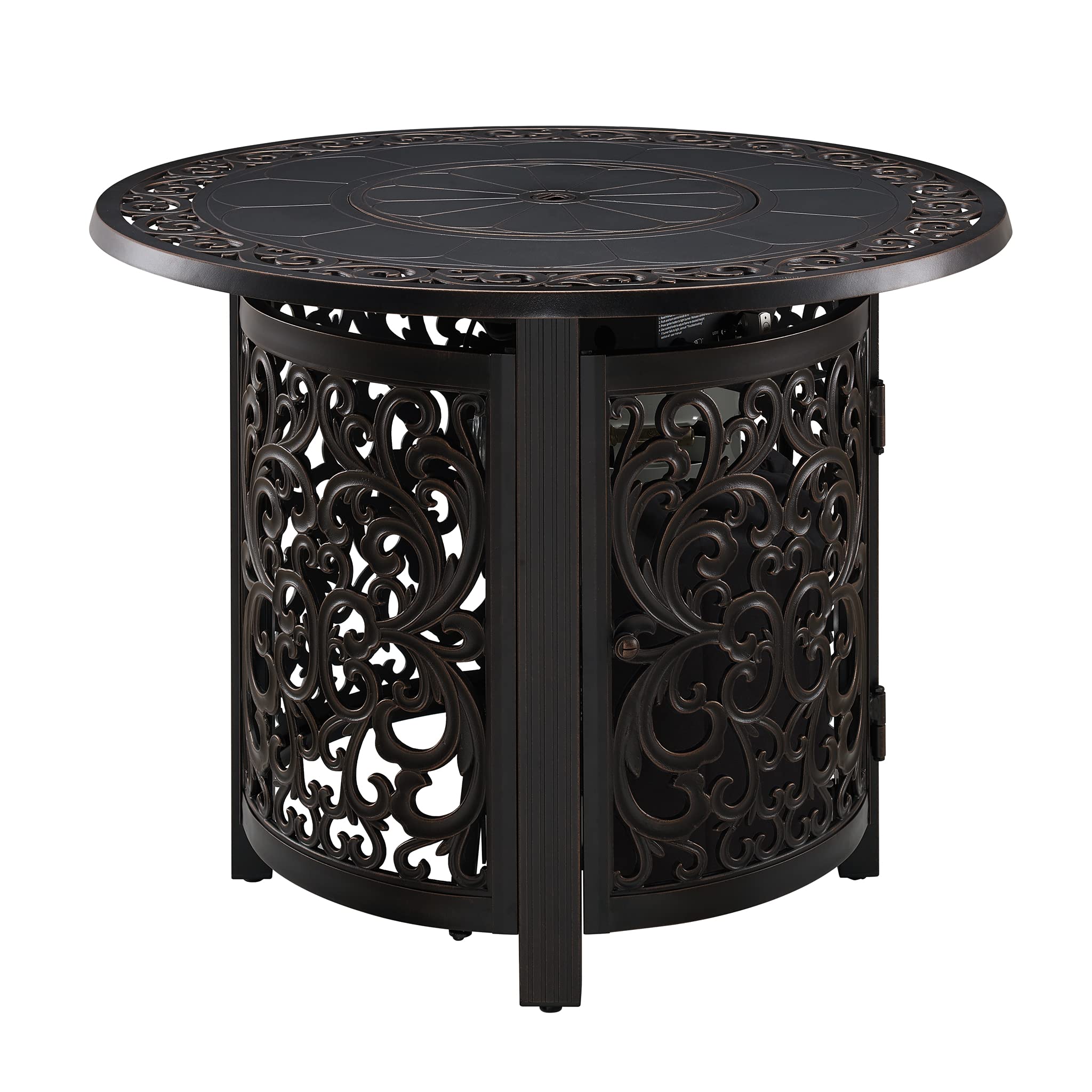 Buy Fire Sense 63689 Jackson Aluminum Fire Pit Table LPG/NG 37,000 BTU
