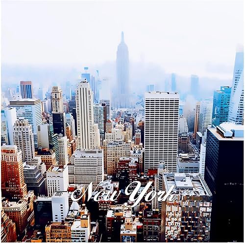 Miniatura 6 de Calcomanías de pared de paisaje urbano de Nueva York Estados Unidos mural de viaje ciudad de campo recuerdo arte de pared póster extraíble