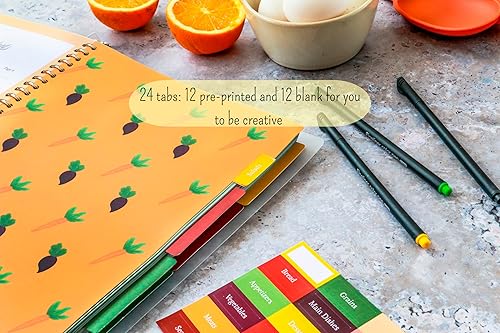 Miniatura 7 de A-K life - Libro de recetas para recetas propias, carpeta de recetas personal, libro de recetas en blanco con bolígrafos, cuaderno de recetas