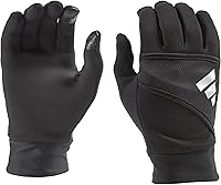 adidas Men's Dash 2.0 Reflective Gloves - All-Weather Climawarm Warmth, Touchscreen Compatible, Hi-Vis Safety, Black