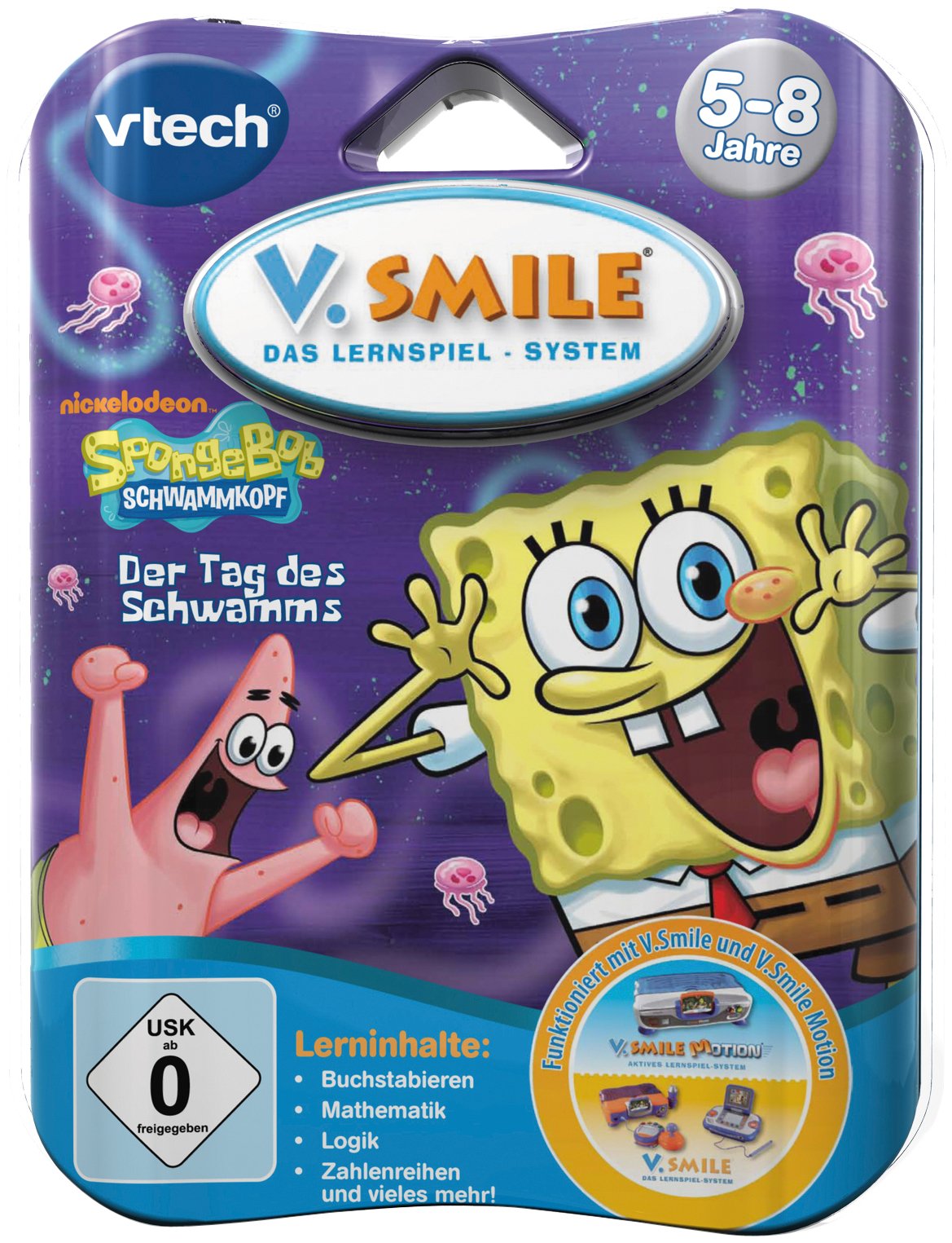 VTech 80-084644 - V.Smile Motion Lernspiel Spongebob Schwammkopf