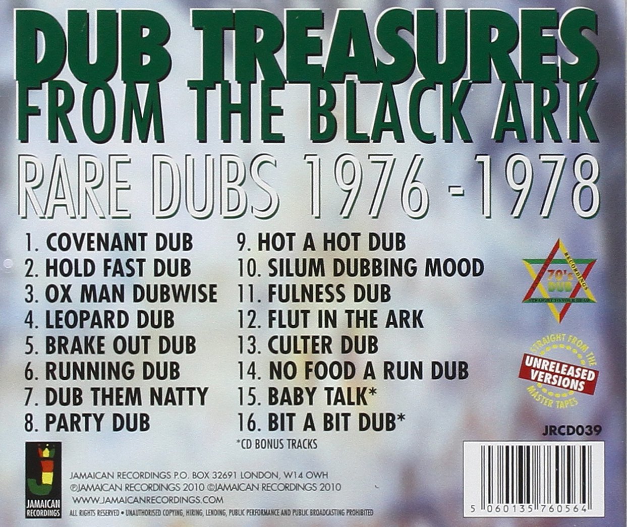 Dub Treasures From The Black Ark