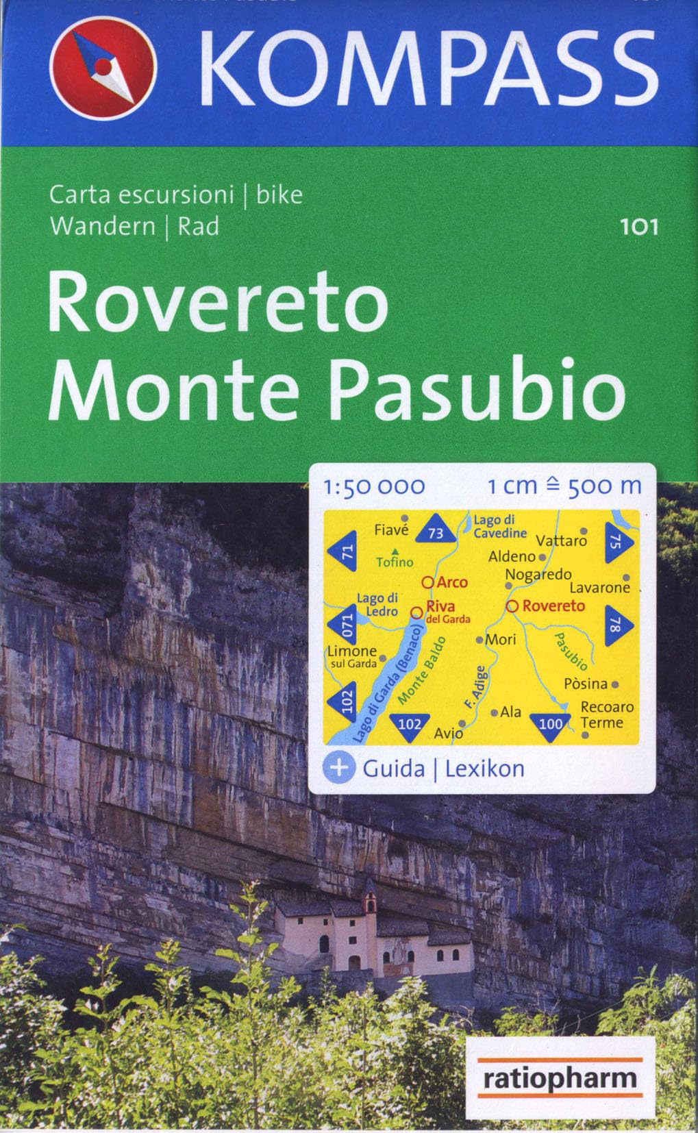Rovereto 101 kompass D/I Monte Pasubio: Wandelkaart 1:50 000