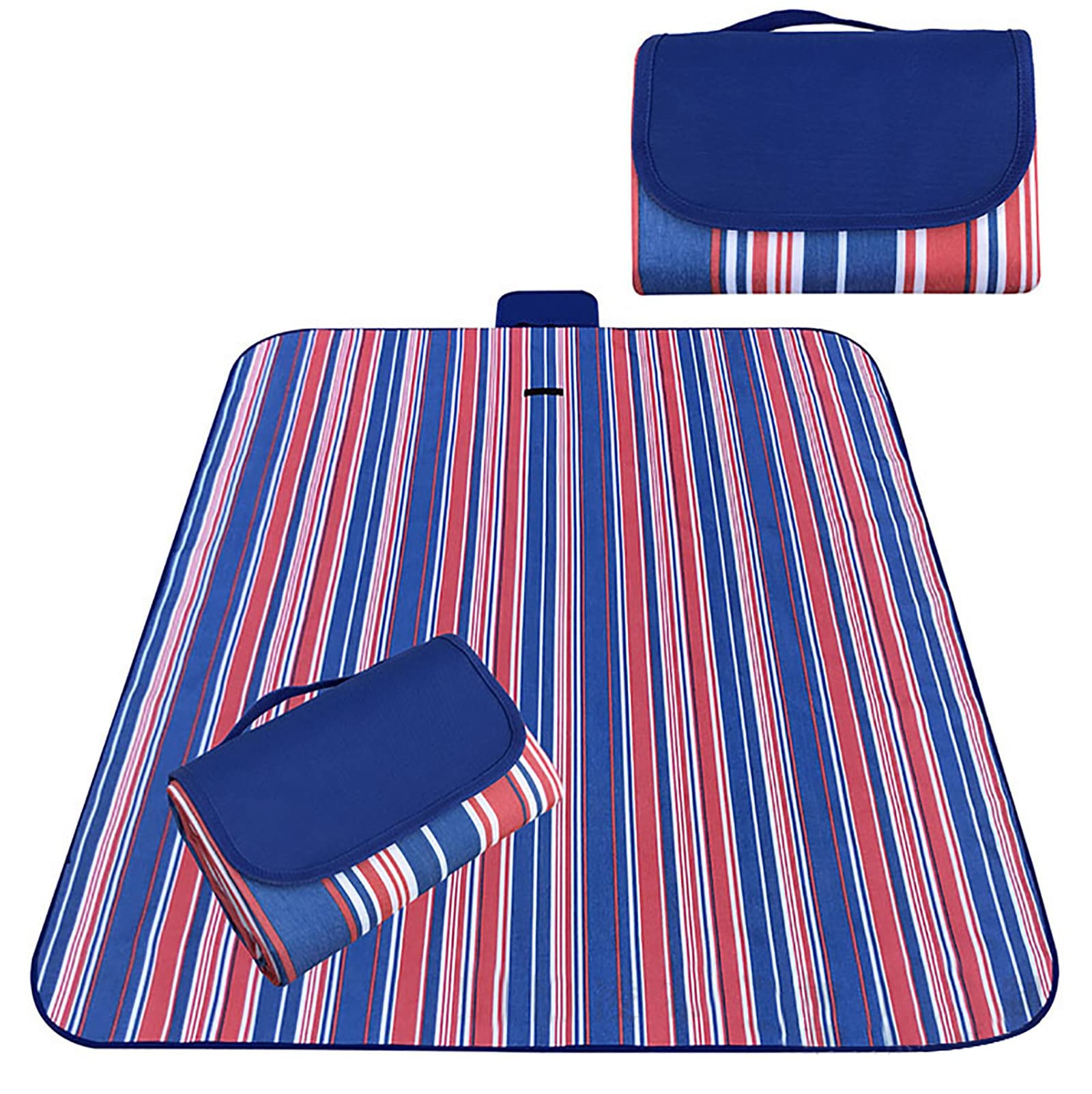 Couverture de pique-nique XXL bleu roi pour vos sorties en famille à la plage