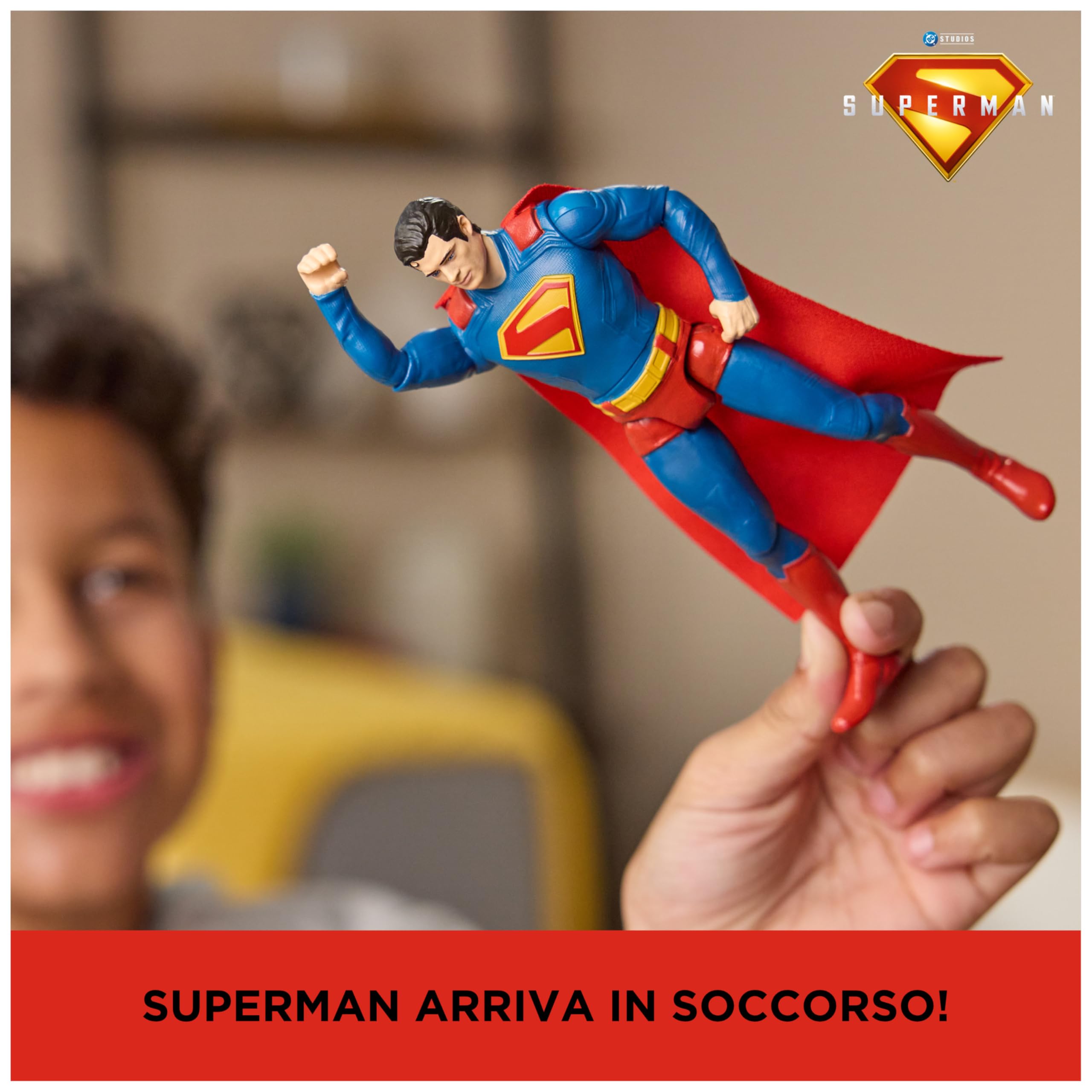 Superman DC Comics, Vs. Kaiju con Slime, Set di Action Figure, Giocattoli dei Supereroi per Bambini e Bambine, 4+ Anni