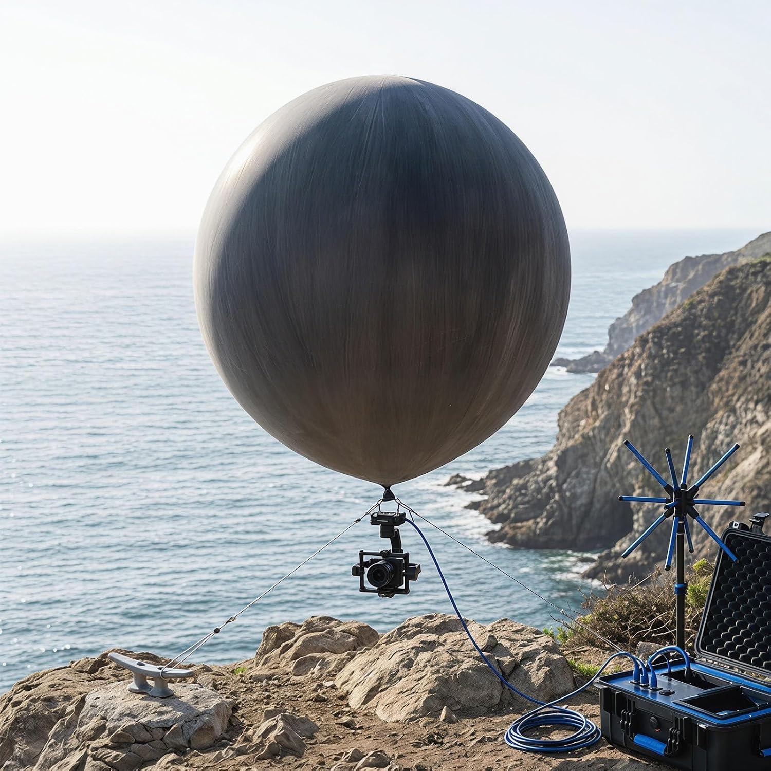 Giant 98-Inch Meteorological Weather Balloon - Large Meteorological Investigation Balloon - 200g/0.44lb High-Strength for Aerial Photography, Inflatable Backdrop Prop