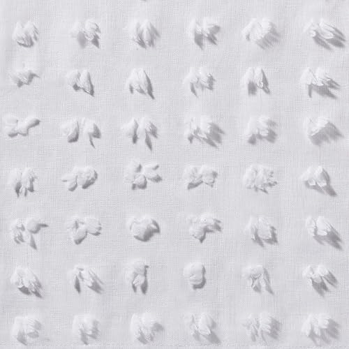 Miniatura 2 de Exclusive Home Spirit - Par de paneles de cortinas tejidas con bolsillo para barra, 54 x 108 pulgadas, color blanco invierno