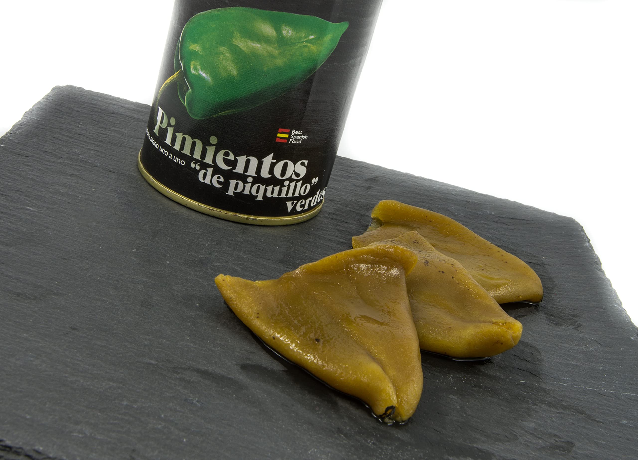 OLMEDA ORÍGENES - Pimientos de Piquillo VERDE 17/22 unidades (Navarra) - Lata 390 gr