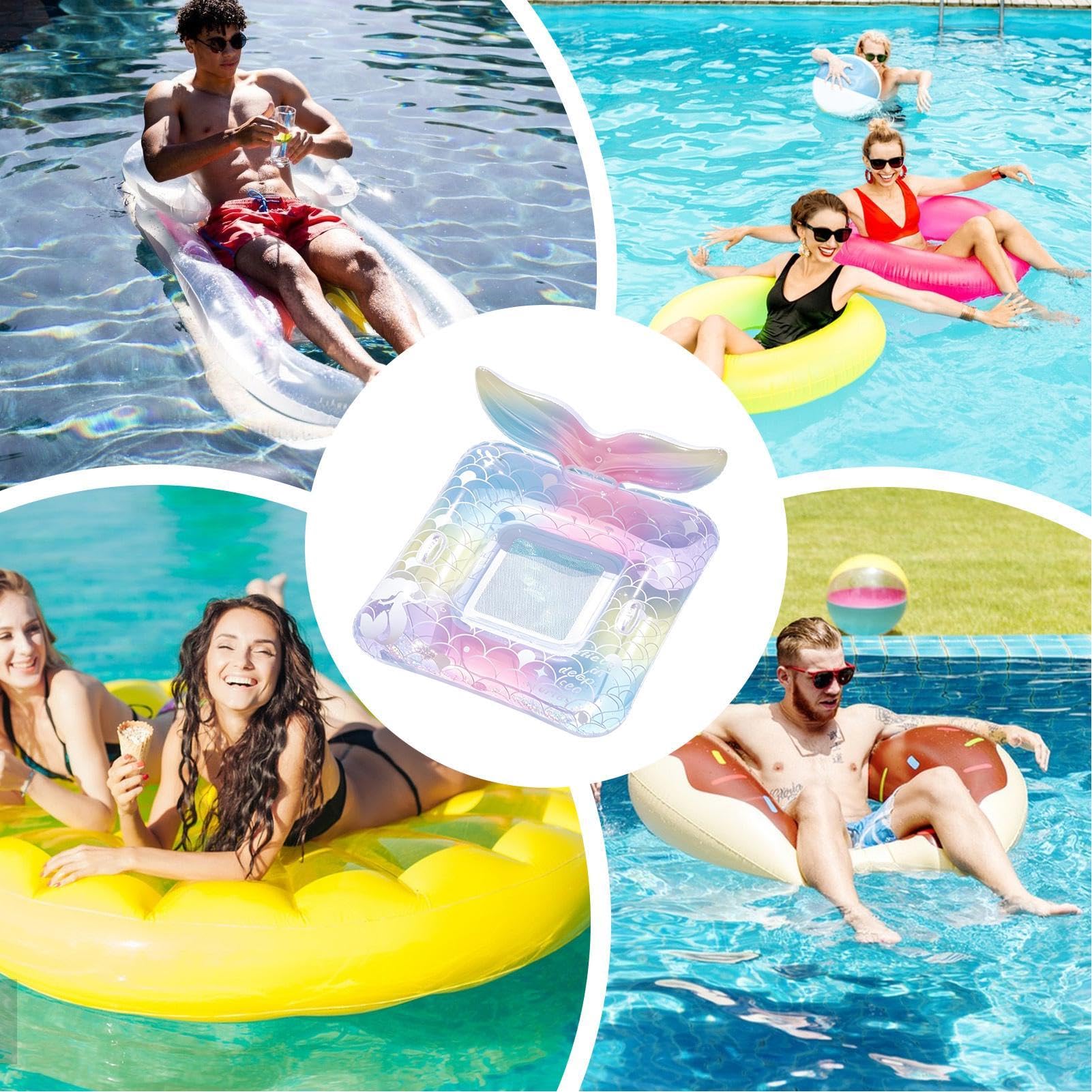 Sedia gonfiabile da piscina, con schienale, per bambini, adulti, acqua, nuoto, lago, fiume, feste, all'aperto, viaggi estivi, in PVC, 95 x 85 cm