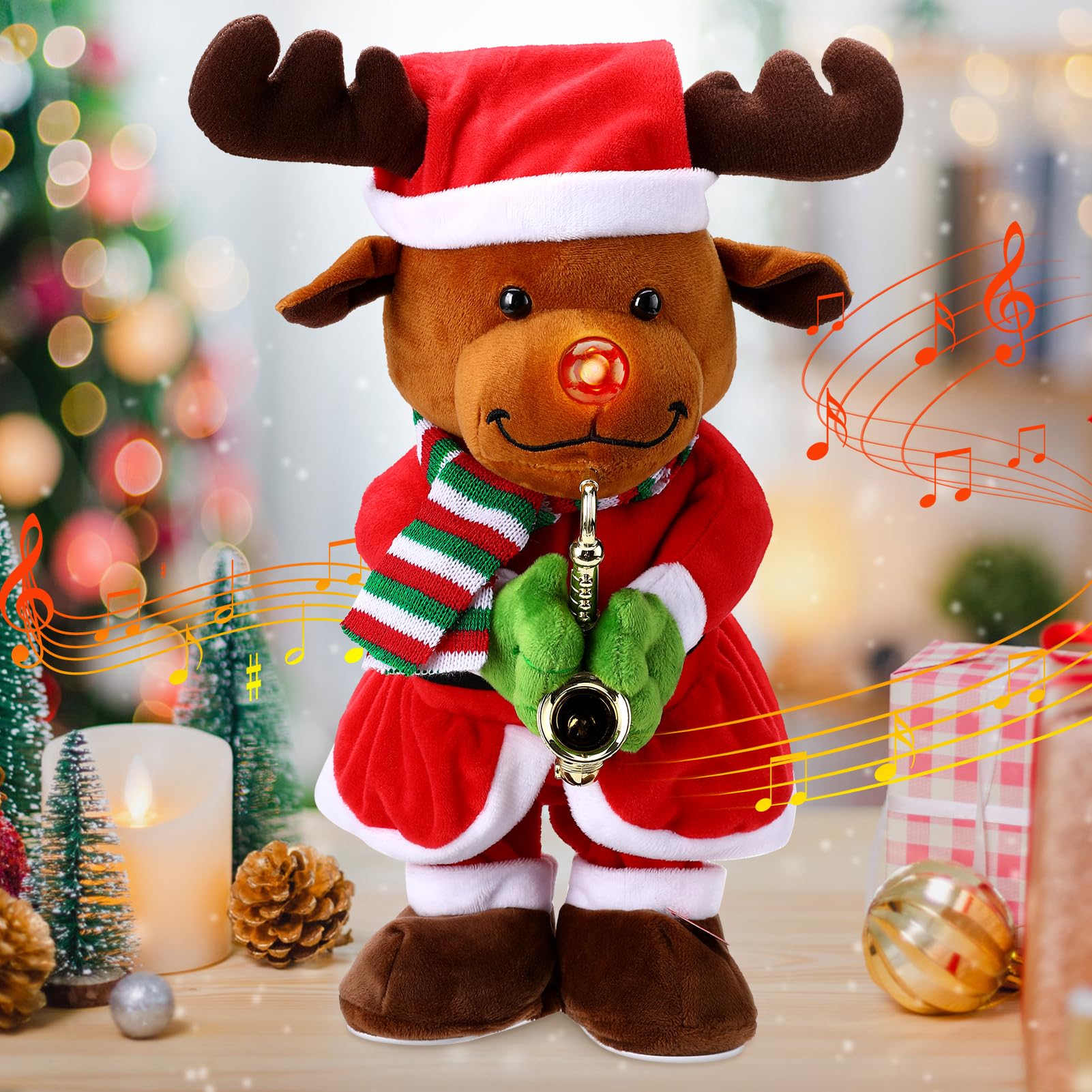 Weihnachten Elch Kuscheltier – 20 Cm, Weicher Plüsch, Ideal Als Geschenk Für Kinder