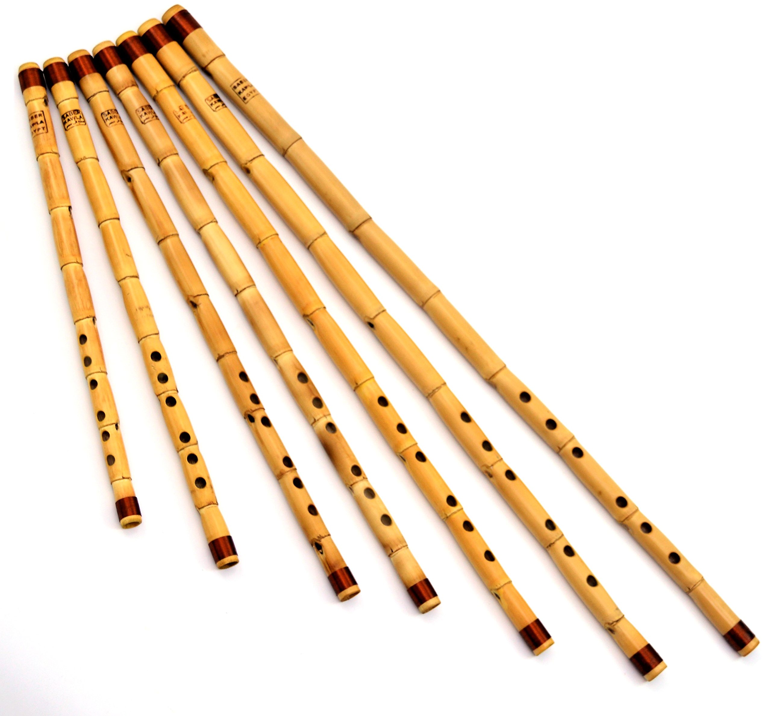 KAWALA Lot de 7 flûtes à vent en bois 440 Hz