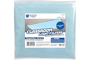 Educational Insights Fabric Light Covers for Ceiling Lights in Classrooms - (4 Pack)
