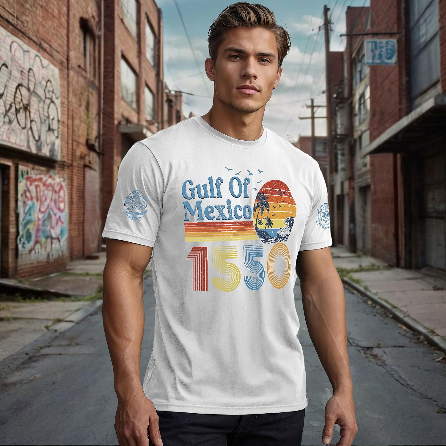 Vintage Mexico Shirts, Gulf of Mexico T Shirt, Political Tshirts, Patriotic Shirts 1