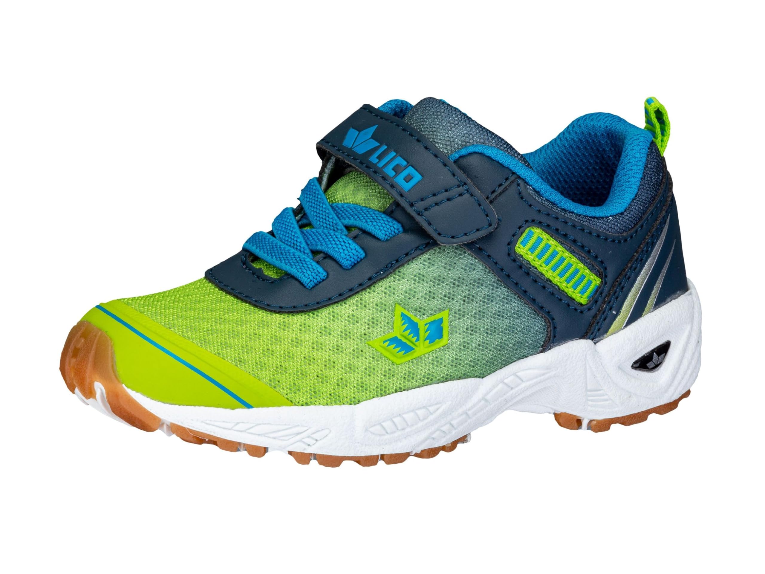 Lico Boys' Barney Vs Trainers, Lemon Marine Blue, 11.5 UK Child