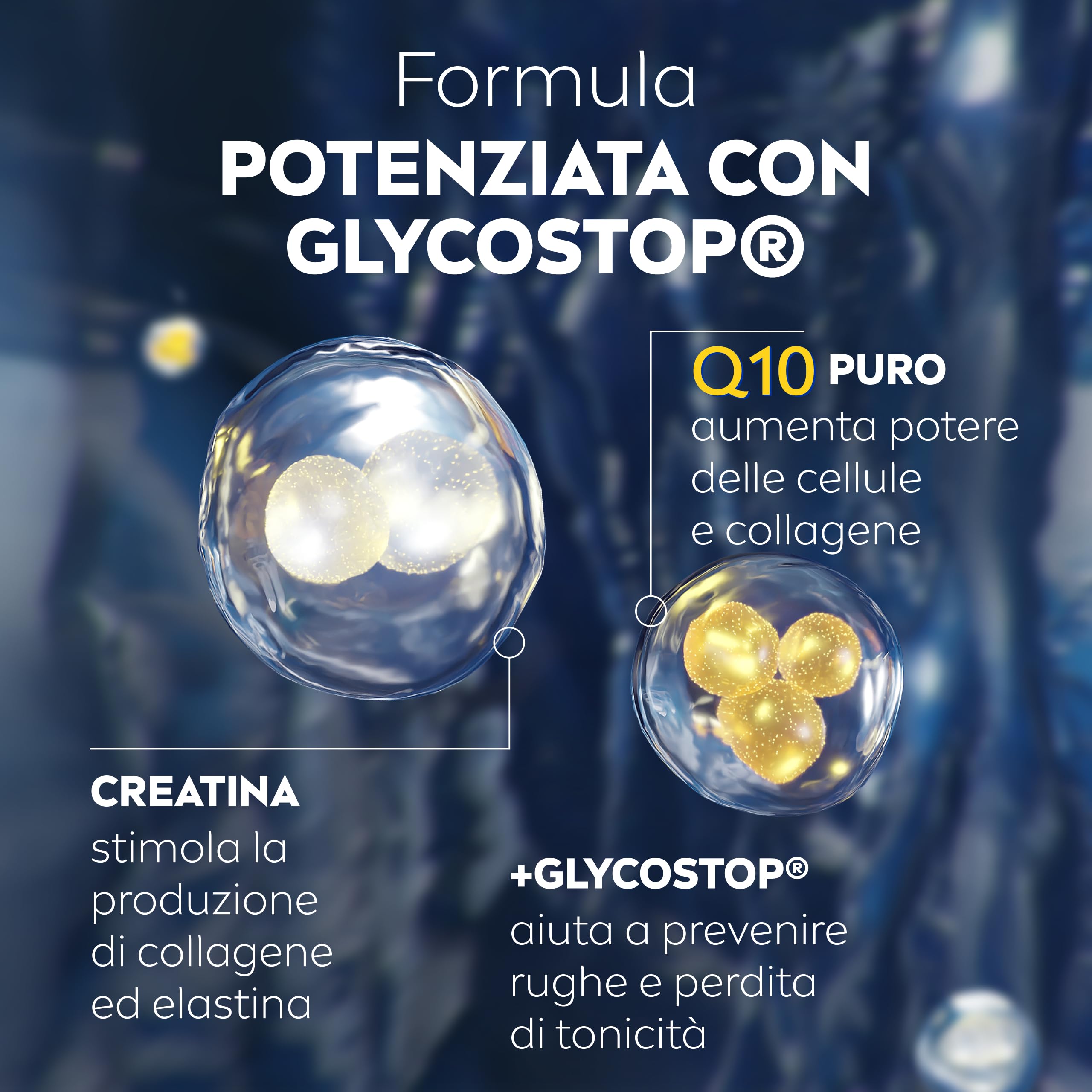 NIVEA Q10 Anti-Rughe Power Crema Notte Extra Rigenerante 50 ml, Crema notte viso antirughe idratante con Coenzima Q10, Creatina e Glycostop, Skincare ad assorbimento rapido per tutti i tipi di pelle