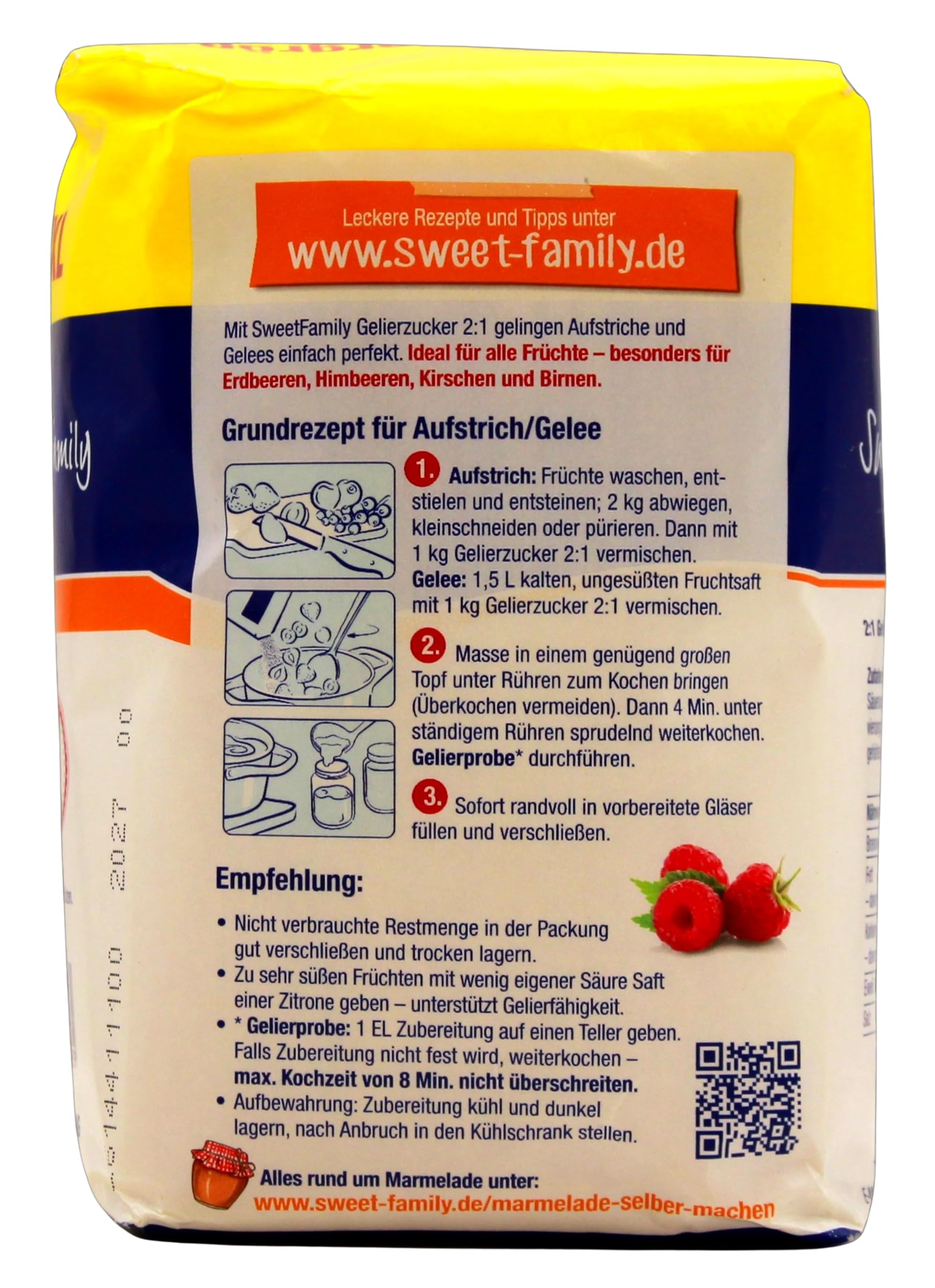 Nordzucker Sweet Family Gelierzucker 2:1, 10er Pack (10 x 1 kg)