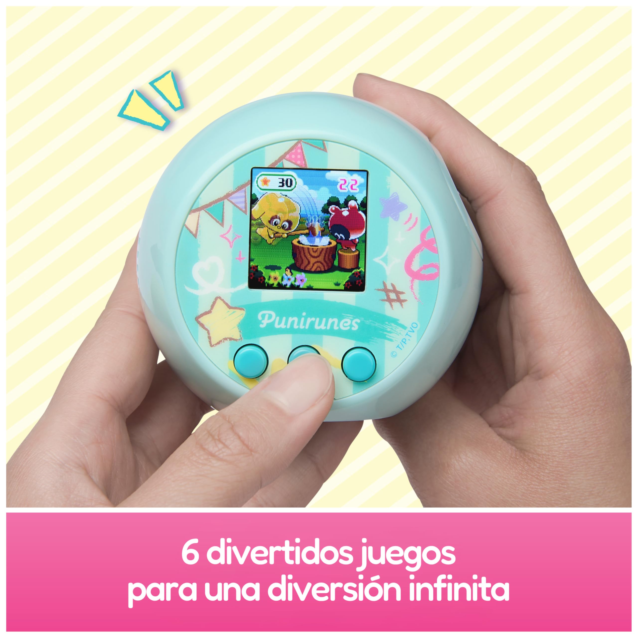 PUNIRUNES - MASCOTA VIRTUAL CON 55 PERSONAJES BLANDITOS EN SU INTERIOR - Mascota Interactiva que Reacciona al tacto con Interacciones y Sonidos - 6071162 - Juegos Infantiles - Juguetes Niños 5 Años +