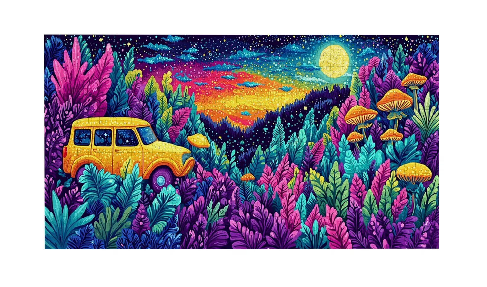 Puzzle de Madera para Adultos 1312 Piezas - Setas forestales, Obra de Arte de Juego de Rompecabezas para Adultos, Puzzle de Impresión de Alta Definición Multicolor, Pasatiempo Creativo Regalo b-820