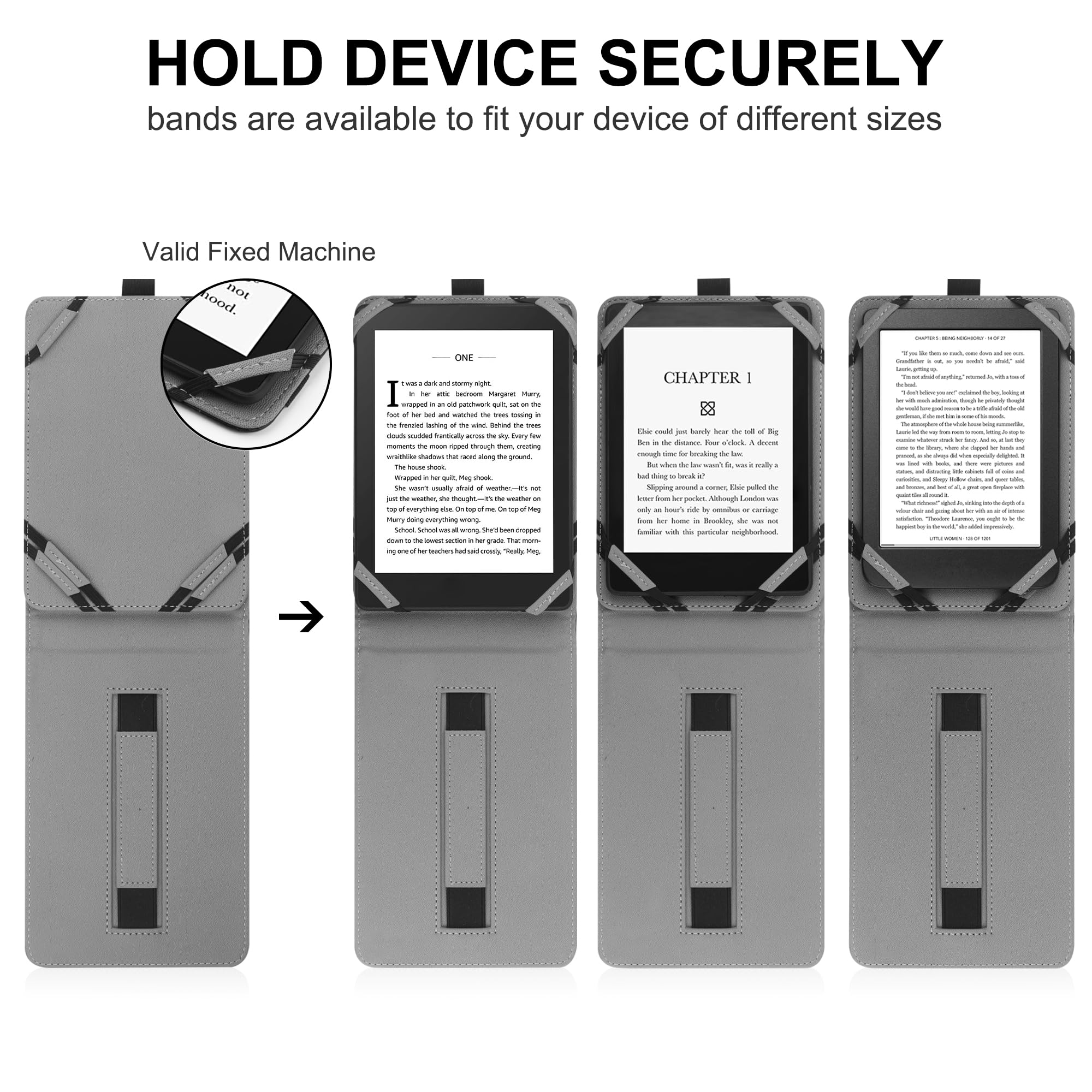 VOVIPO Custodia universale per 6 6.8 7 pollici Kindle Paperwhite/Colorsoft eReaders, Stand Cover con cinturino compatibile con Kindle/Kobo/Tolino/Pocketbook/Sony - Menta
