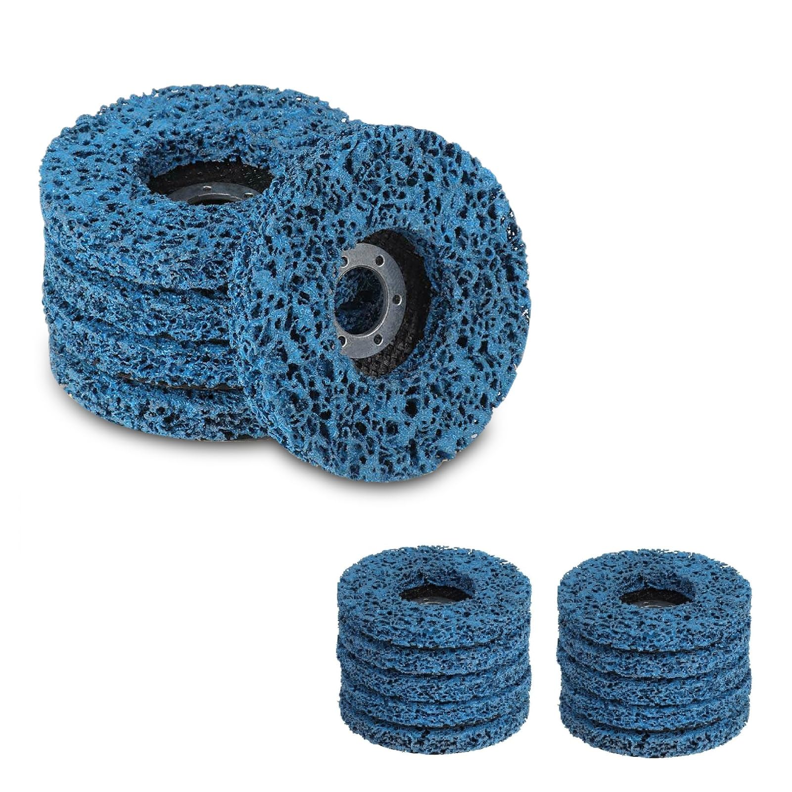 Discos de decapado azules Disco pelador 115 mm 4,5 pulgadas azul 5-15 piezas for amoladora angular(15Pcs Blue)