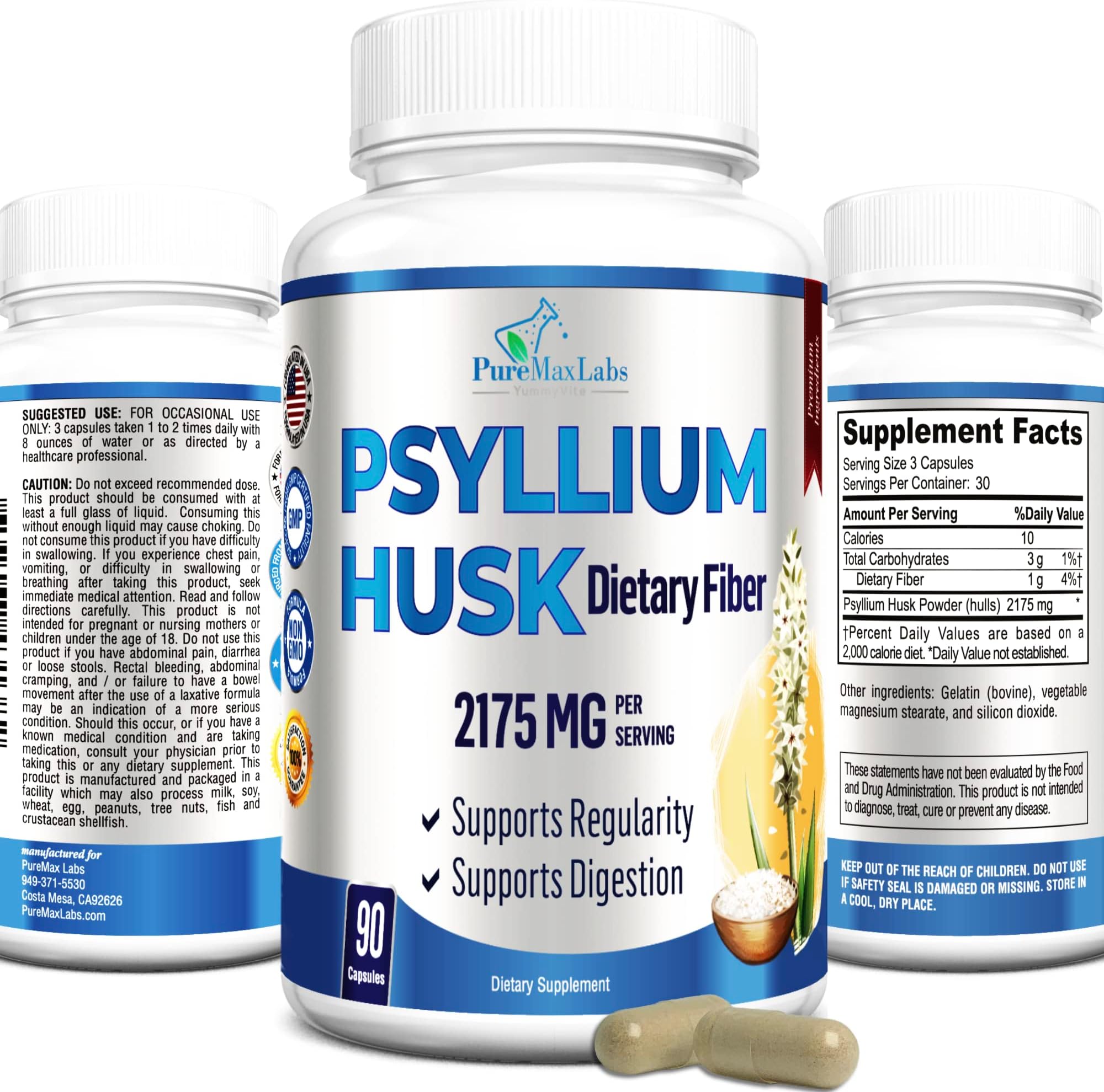 Psyllium Husk 90 Capsules