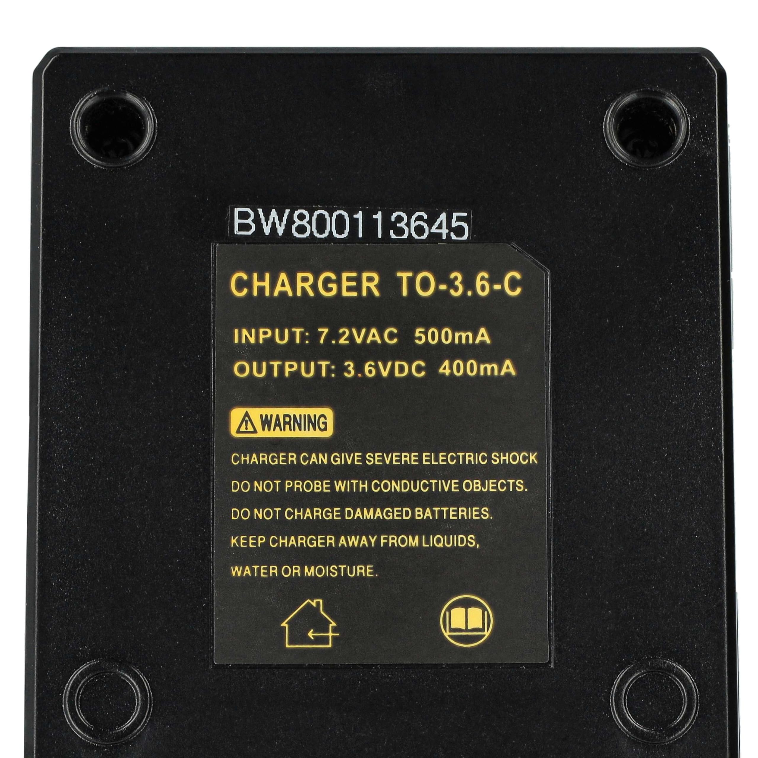 vhbw Chargeur Compatible avec Black & Decker Versapak VP100, VP110, VP130, VP130K, VP1800-A T1, VP2000, VP215-A T1, VP230 Batteries Ni-CD, NiMH
