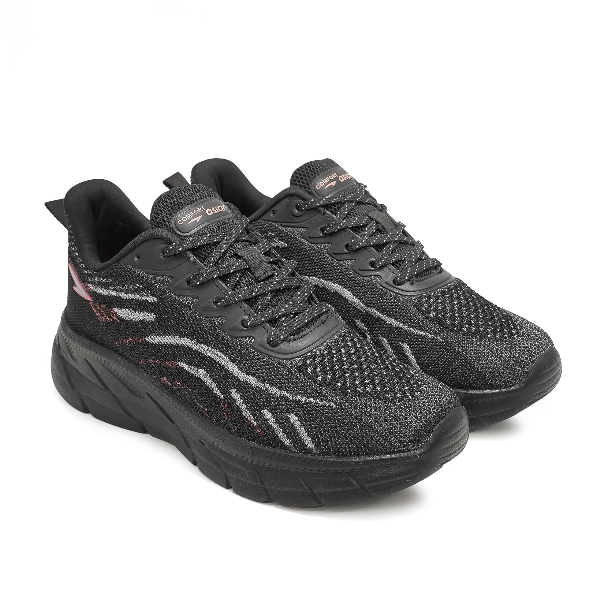 ASIAN Womens Superfly-06 Sports Running Shoes with Ultra Max Cushion Technology Lightweight Eva Sole with Memory Foam Insole Casual Sneaker Shoes for Womens & Girls Black (B0CKRGF84G) Amazon Price History, Amazon Price Tracker