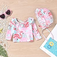 Vista 6 de Aalizzwell Bañador de manga larga para bebé niña