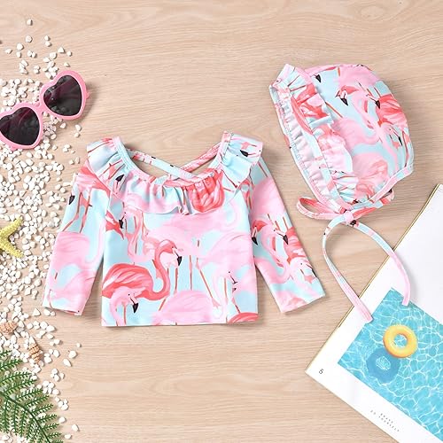 Miniatura 6 de Aalizzwell Bañador de manga larga para bebé niña