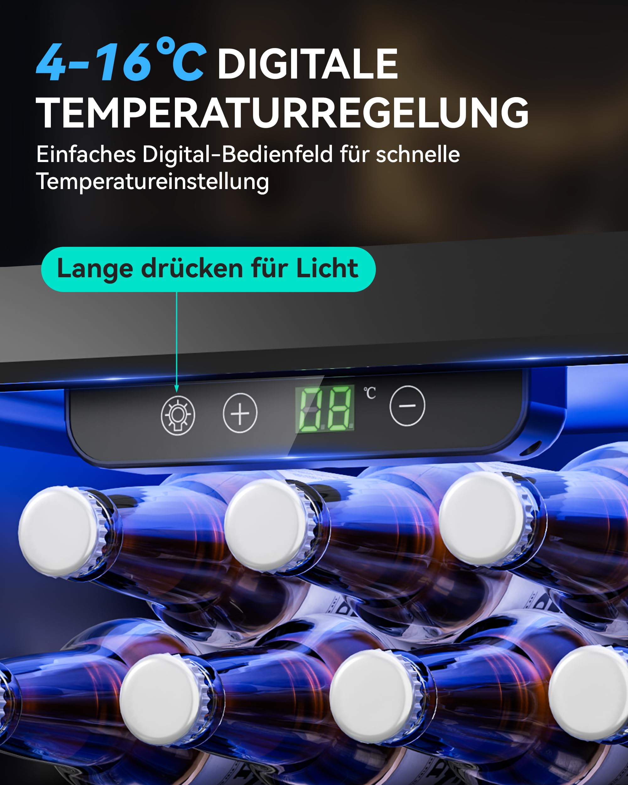 TRIUMPHKEY 36L Mini Kühlschrank, Leiser Getränkekühlschrank