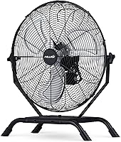 Vista 11 de NewAir Ventilador de exterior de alta velocidad de 20 pulgadas, soporte de piso 2 en 1 resistente al agua o ventilador de montaje en pared
