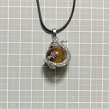 Amazon | 天然石 龍 ドラゴン 珠抱き メンズ レディース
