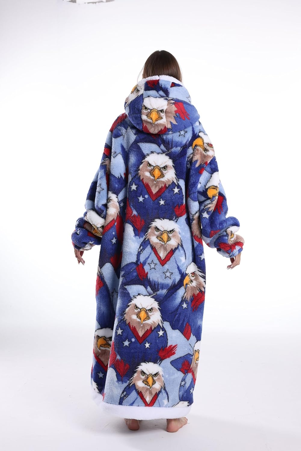 Blanket Hoodie, Long Hooded Blanket Sweatshirt as Birthday Gifts for Women Men, Long Wearable Blanket for Women Men. - Image 6