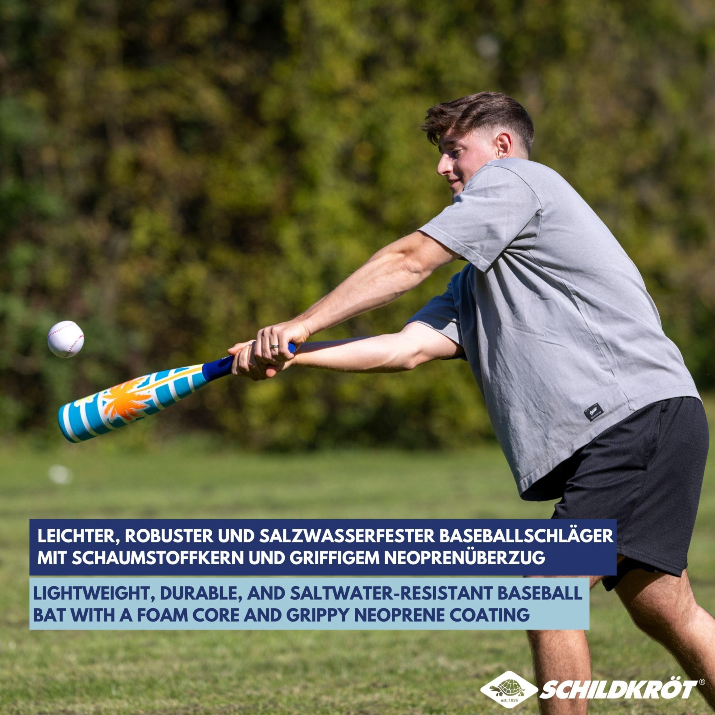 Schildkröt Juego de Béisbol de Neopreno, 1 Bate de Béisbol y 1 Pelota, 970159