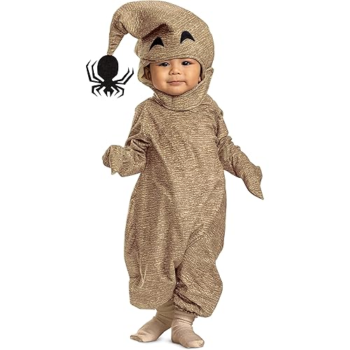 Disguise baby-boys Oogie Boogie Baby Costume, Official Infant Disney the Nightmare Before Christmas Costume Onesie