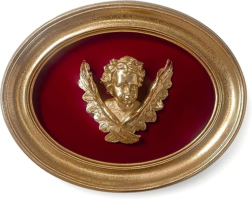 97 Decor Escultura de pared vintage de bronce  Decoración de pared vintage dorada para pasillo, arte antiguo Moody Estatua victoriana, decoraciones