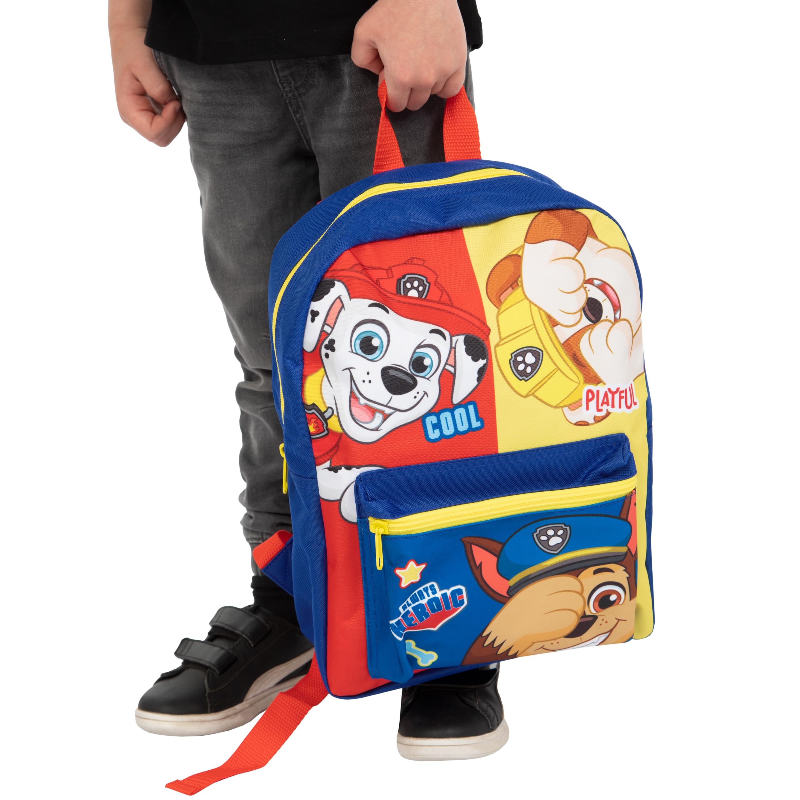 Paw Patrol Zaino Set Da 3 Pezzi | Marshall, Rubble E Chase Zaino Ragazzo | Zaino Scuola | Cartella Scoula | Borsa Per Bambini | Blu One Size