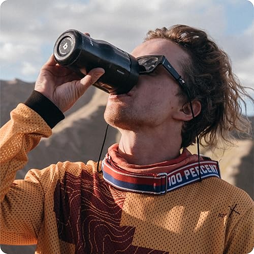 Miniatura 7 de Paquete de 2 tazas de café de viaje, vasos de acero inoxidable aislados de 12 onzas con tapas 100% a prueba de fugas (negro y blanco)