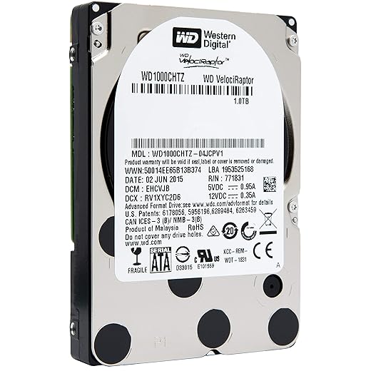 Western Digital Velociraptor 1TB 10K RPM SATA III 2.5-Inch Internal Hard Drive (WD1000CHTZ)
