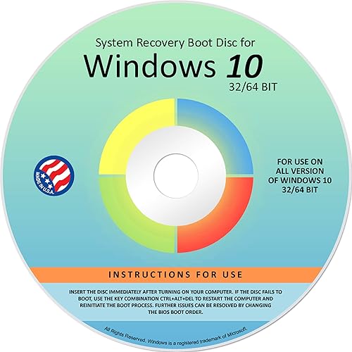 Ralix Reinstall DVD For Windows 10 All Versions 3264 bit. Recover, Restore, Repair Boot Disc, and Install to Factory Default will Fix PC Easy!