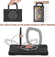 Vista 3 de Funda portátil de rotación de 360° para tablet Fire HD 10 y 10 Plus