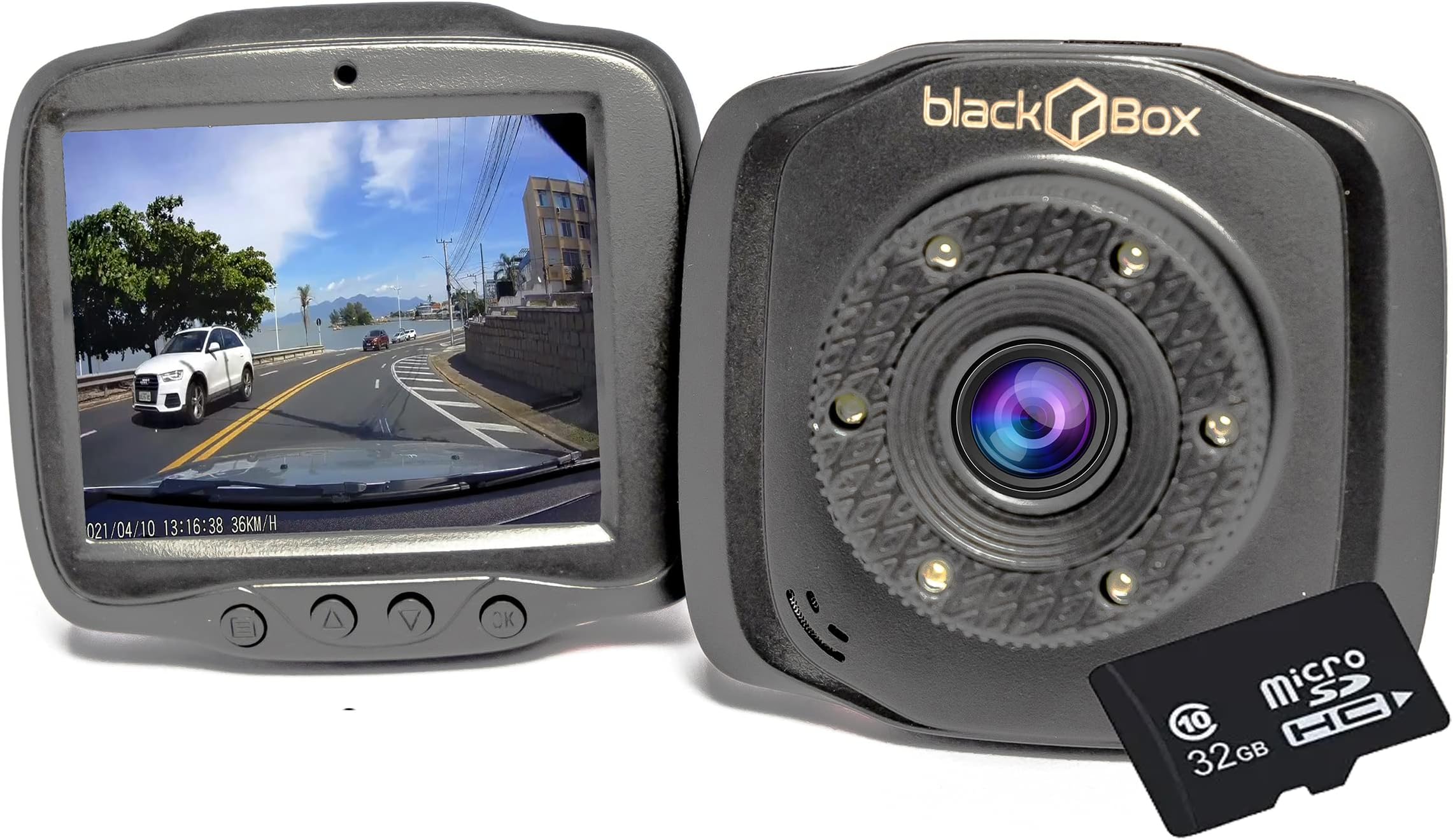 Câmera Dvr Veicular Automotiva 1440P HD Com Dupla Lente para Uber/Taxi