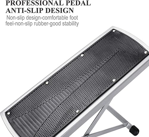Vista 2 de Reposapiés de pedicura, soporte de pie ajustable con separador de dedos antideslizante, fácil en casa, no más flexiones o estiramientos, kit de Negro