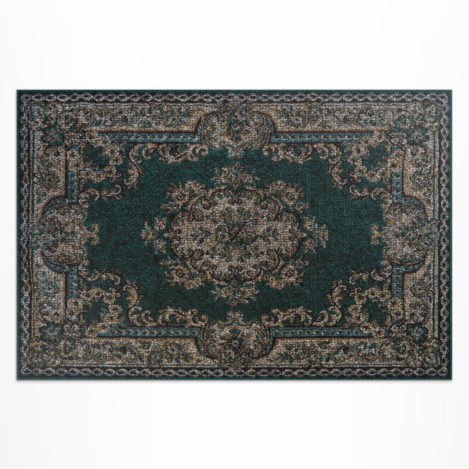 Tapis extérieur 60x90 résistant UV et pluie style persan chic pour balcon
