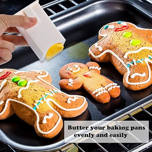 Miniatura 4 de Boao 4 piezas de plástico para esparcidor de mantequilla de mazorca de maíz, dispensador de mantequilla con cubierta integrada, apto para