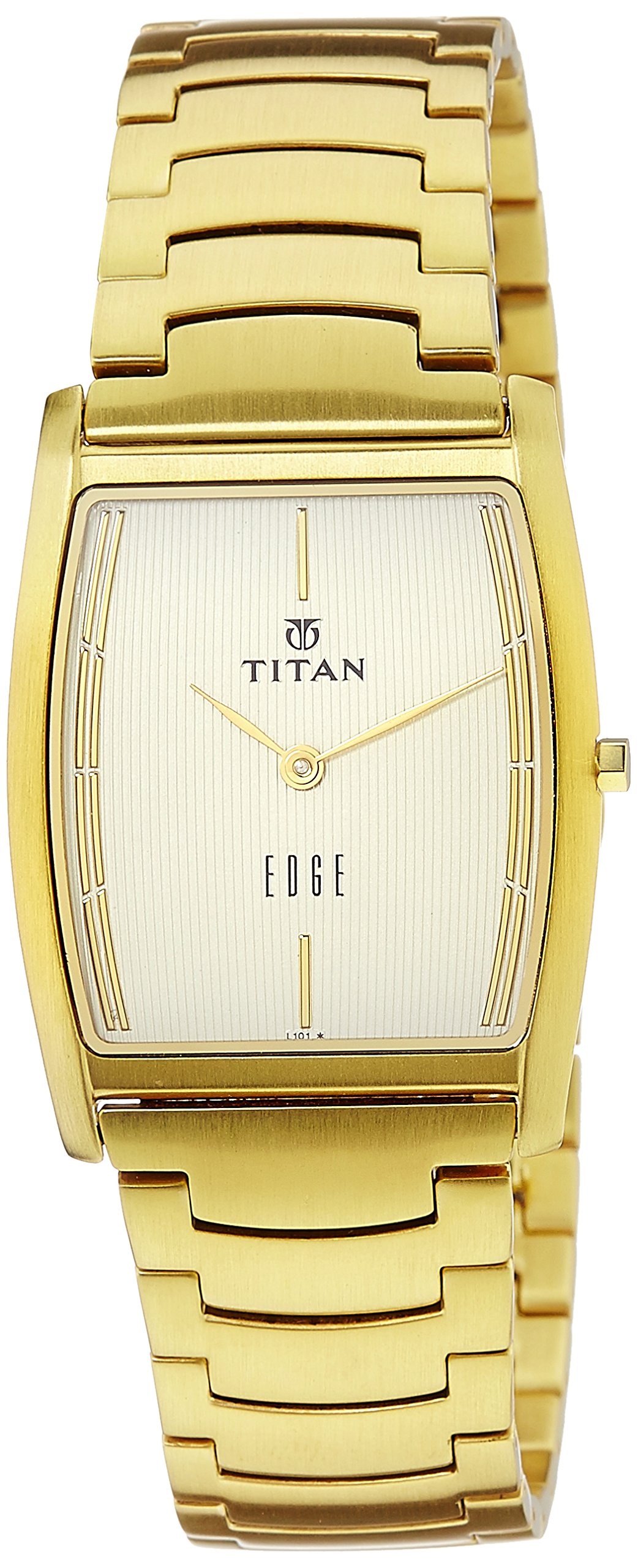 Titan Edge Quartz Analog Champagne Dial Stainless Steel Strap Watch for Men-NS1044YM02 (B00A27W52M) Amazon Price History, Amazon Price Tracker