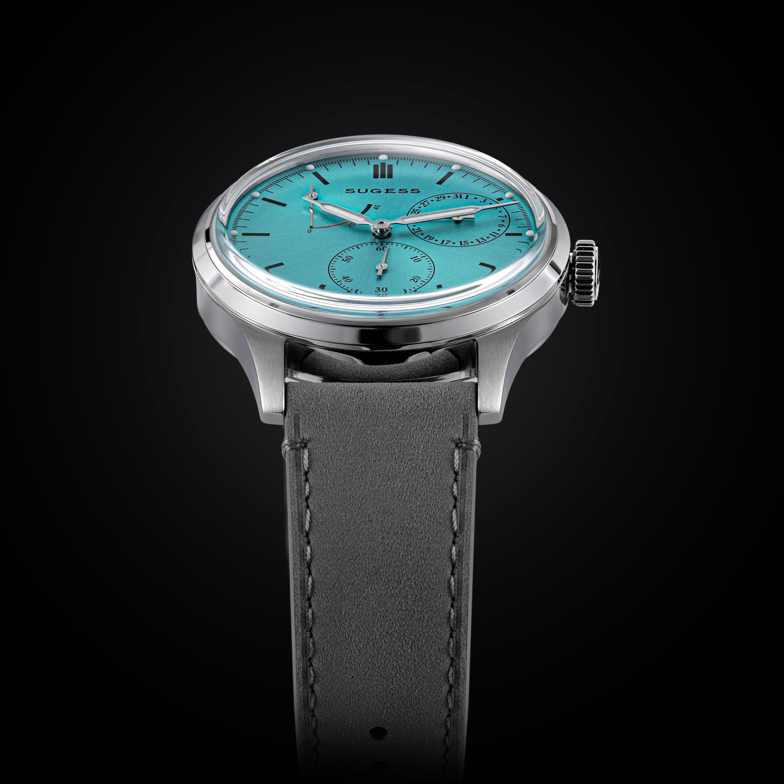 Sugess S458.ST.G Art Master Fashion automatische mechanische Herrenuhr aus gewölbtem Glas Möwe 1963