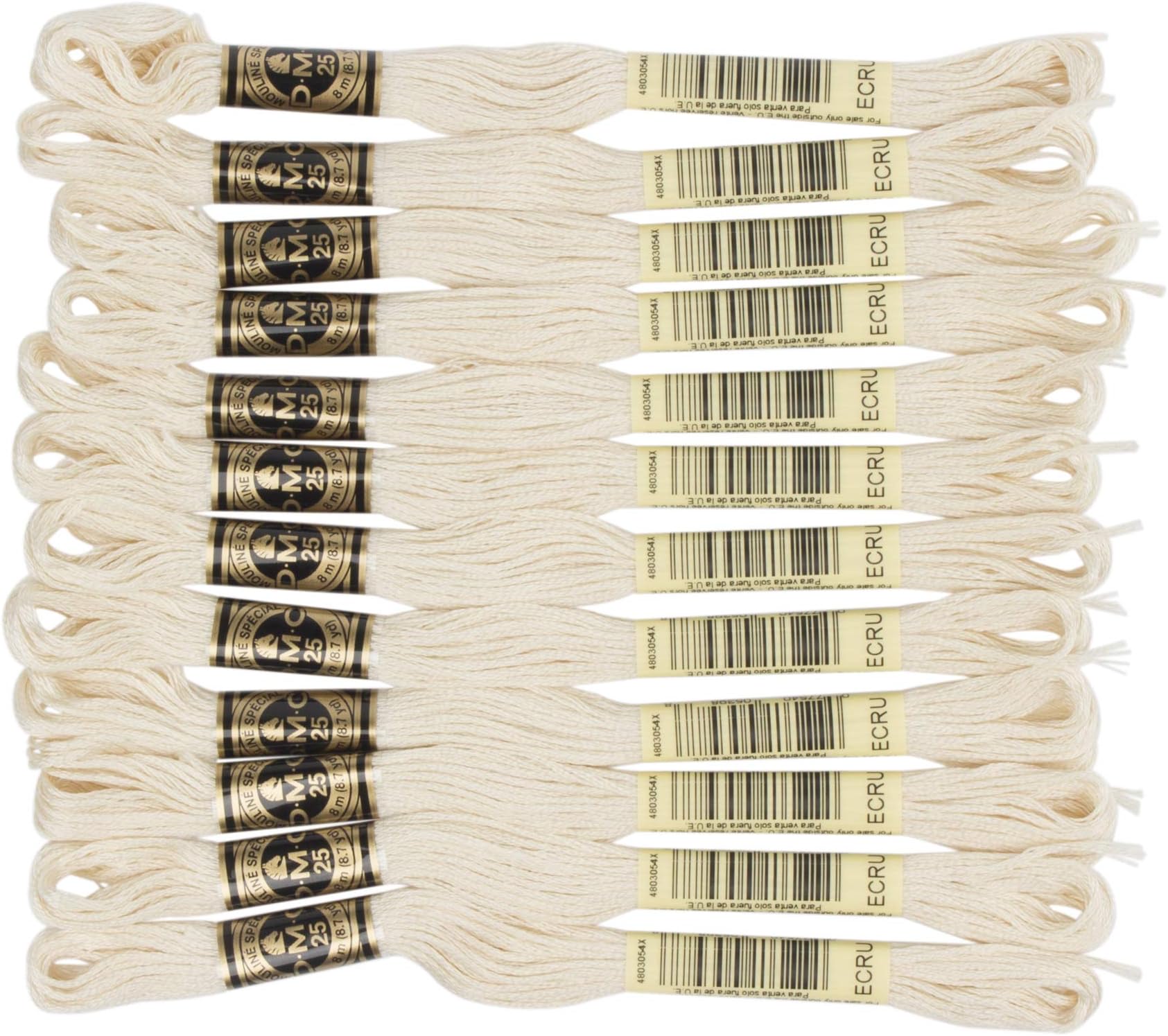 6-Strand Embroidery Cotton Floss, Ecru